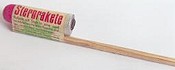 DDR Rakete mit bunten Sternen Sternrakete