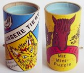 DDR Tischknaller mit Tier-Puzzle Unsere Tiere